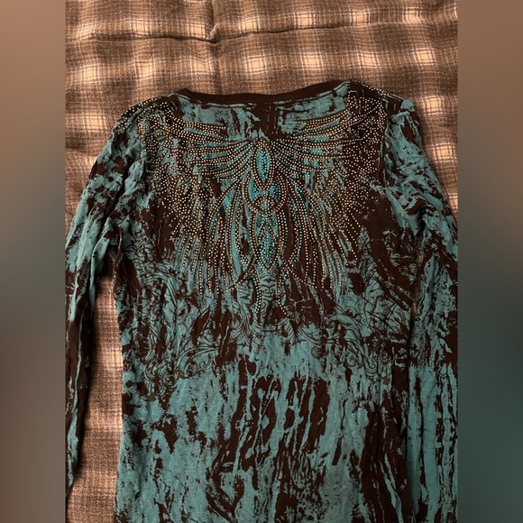 Vintage Panhandle Slims Rock and Roll Cowgirl collection long sleeve - Picture 3 of 3